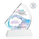 Nantucket Full Color White on Newhaven Peaks Crystal Award