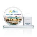 Balmore Add-a-Block Full Color Circle Crystal Award