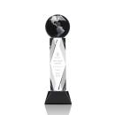 Ripley Globe Black/Silver Towers Crystal Award