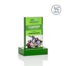 Hathaway Full Color Green Rectangle Crystal Award