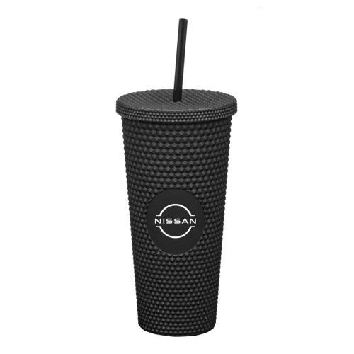 Promotional Products - Drinkware - Tumblers - Crenshaw Textured Tumbler w/ Straw - 21oz