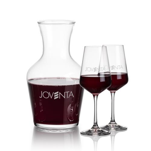 Corporate Gifts - Barware - Carafes - Summit Carafe & Connoisseur Wine Set