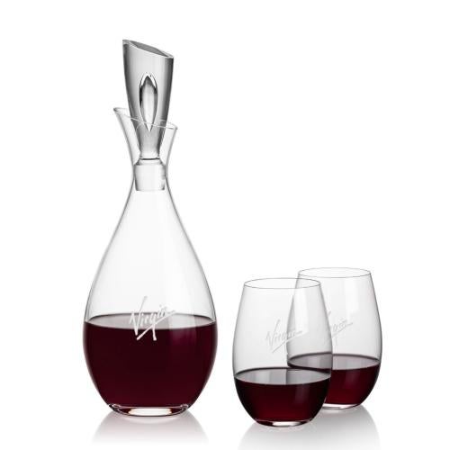Corporate Gifts - Barware - Carafes - Juliette Decanter & Laurent Stemless Wine