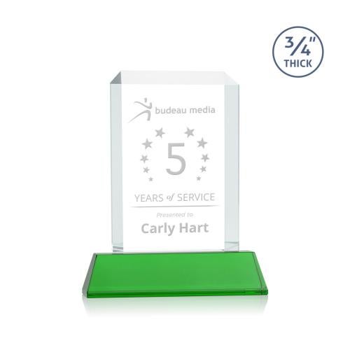 Awards and Trophies - Crystal Awards - Dalton Green on Newhaven Rectangle Crystal Award