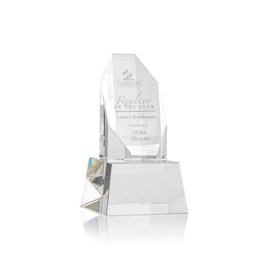 Awards and Trophies - Crystal Awards - Barrhaven Clear on Base Polygon Crystal Award