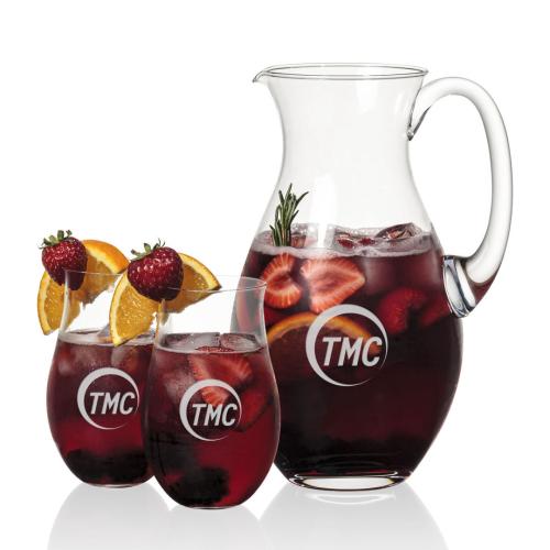 Corporate Gifts - Barware - Water Pitchers - Charleston Pitcher & Avondale Beverage