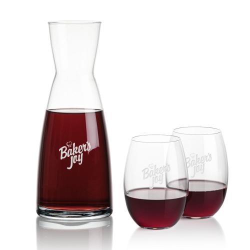 Corporate Gifts - Barware - Carafes - Winchester Carafe & Carlita Stemless