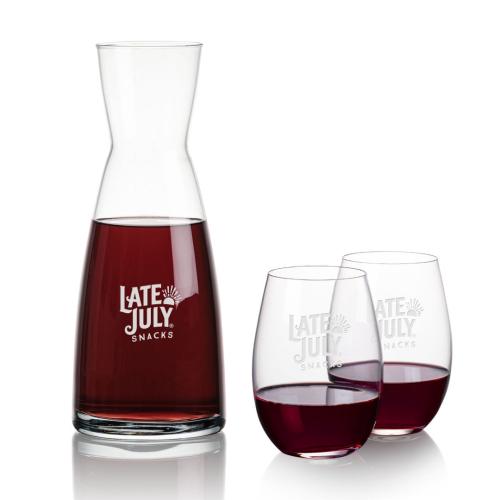 Corporate Gifts - Barware - Carafes - Winchester Carafe & Laurent Stemless