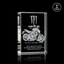 York 3D Rectangle Crystal Award