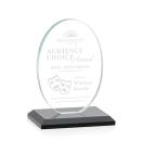 Austin Black (Vert) Circle Crystal Award