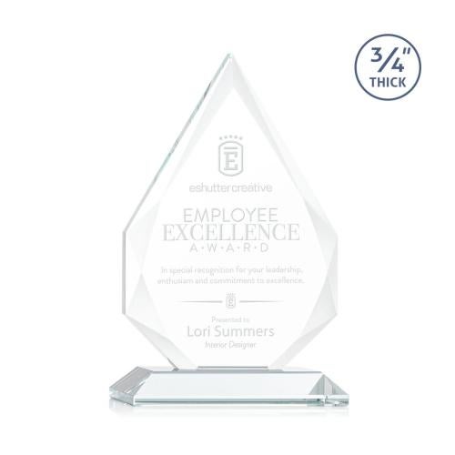 Awards and Trophies - Crystal Awards - Hawthorne Starfire Peaks Crystal Award