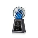 Genista Globe on Tall Marble Base Glass Award
