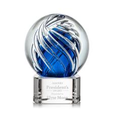 Genista Clear on Paragon Base Globe Glass Award - Awards and Gifts