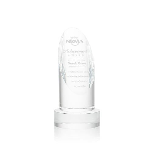 Awards and Trophies - Crystal Awards - Lauder Clear on Base Towers Crystal Award