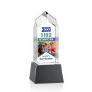 Clarington Full Color Black on Base Towers Crystal Award