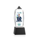 Bloomington Full Color Black on Base Obelisk Crystal Award