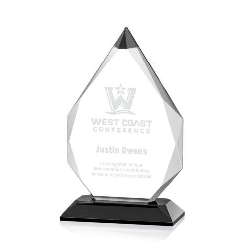 Awards and Trophies - Crystal Awards - Granville Black Peaks Crystal Award