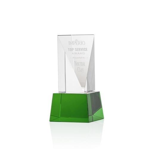 Awards and Trophies - Crystal Awards - Easton Green on Base Towers Crystal Award