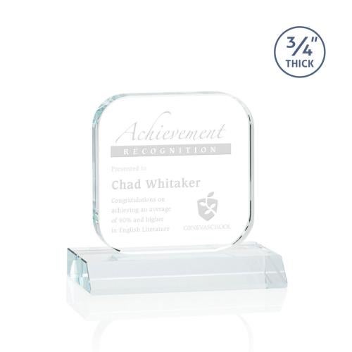 Awards and Trophies - Crystal Awards - App Clear Square / Cube Crystal Award