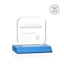 App Sky Blue Square / Cube Crystal Award