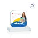App Full Color Clear Square / Cube Crystal Award