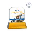 App Full Color Amber on Newhaven Square / Cube Crystal Award
