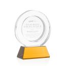 Templeton Amber on Base Circle Crystal Award