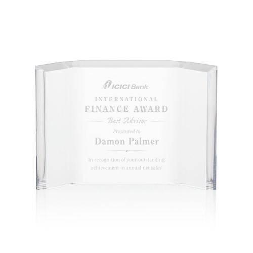 Awards and Trophies - Acrylic Awards - Almer Crescent Acrylic Award