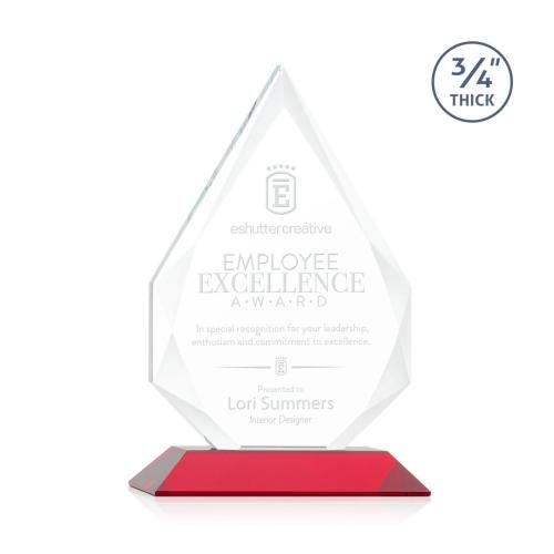 Awards and Trophies - Crystal Awards - Hawthorne Red Peaks Crystal Award