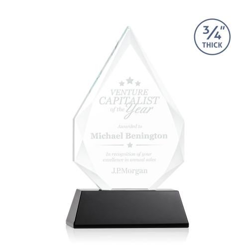 Awards and Trophies - Crystal Awards - Hawthorne Black on Newhaven Peaks Crystal Award