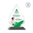 Hawthorne Full Color Black Peaks Crystal Award