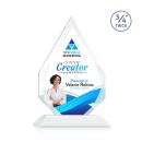 Hawthorne Full Color White Peaks Crystal Award