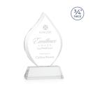 Worthington Clear on Newhaven Base Flame Crystal Award
