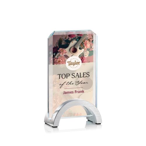 Awards and Trophies - Crystal Awards - Ravel Full Color Rectangle Crystal Award