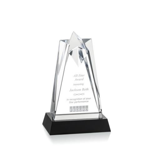 Awards and Trophies - Acrylic Awards - Rosina Clear on Base Star Acrylic Award