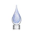 Kentwood Clear on Paragon Base Tear Drop Glass Award