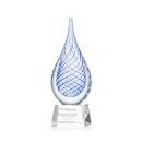 Kentwood Clear on Robson Base Tear Drop Glass Award