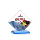 Griffith Full Color Sky Blue Diamond Crystal Award