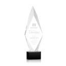 Manilow Black on Paragon Base Diamond Crystal Award