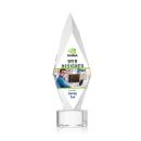Manilow Full Color Clear on Paragon Base Diamond Crystal Award
