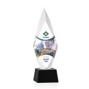 Manilow Full Color Black on Robson Base Diamond Crystal Award