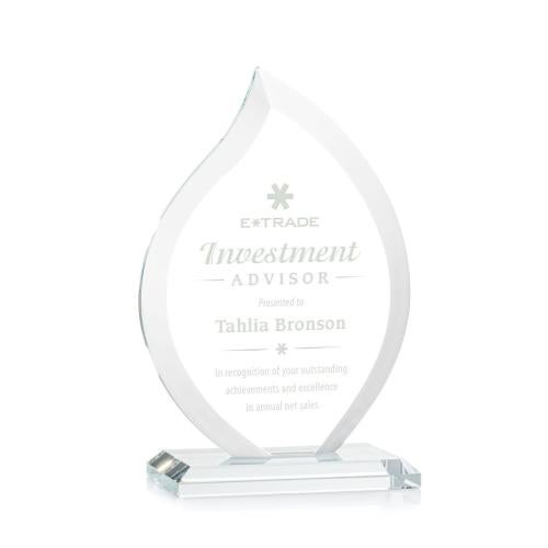 Awards and Trophies - Crystal Awards - Nestor Clear Flame Crystal Award