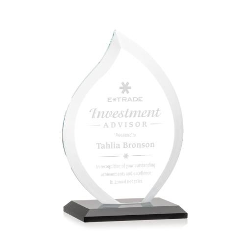 Awards and Trophies - Crystal Awards - Nestor Black Flame Crystal Award
