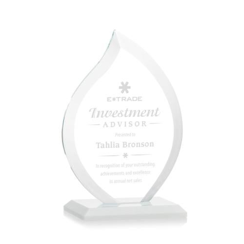 Awards and Trophies - Crystal Awards - Nestor White Flame Crystal Award
