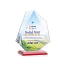 Picton Full Color Red Unique Crystal Award
