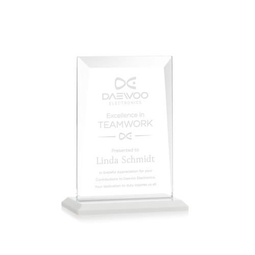 Awards and Trophies - Crystal Awards - Sullivan White Rectangle Crystal Award