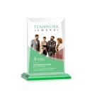 Sullivan Full Color Green Rectangle Crystal Award