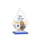 Rideau Full Color Blue Diamond Crystal Award