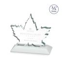 Maple Leaf White Unique Crystal Award