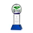 Aquarius Blue on Stowe Base Towers Glass Award